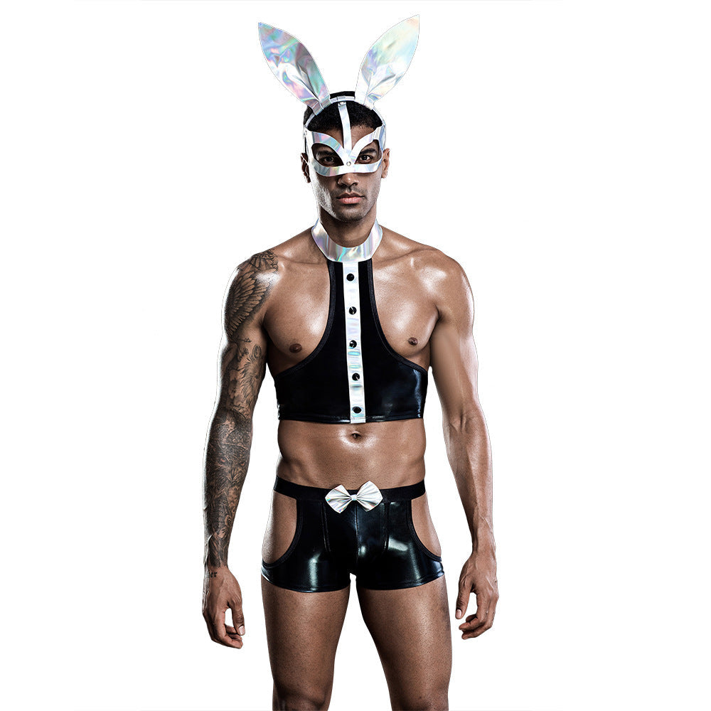 Image of JSY2021 men’s sex uniforms europe and the united states sexy bunny men cosplay gay erotic lingerie temptation 7218